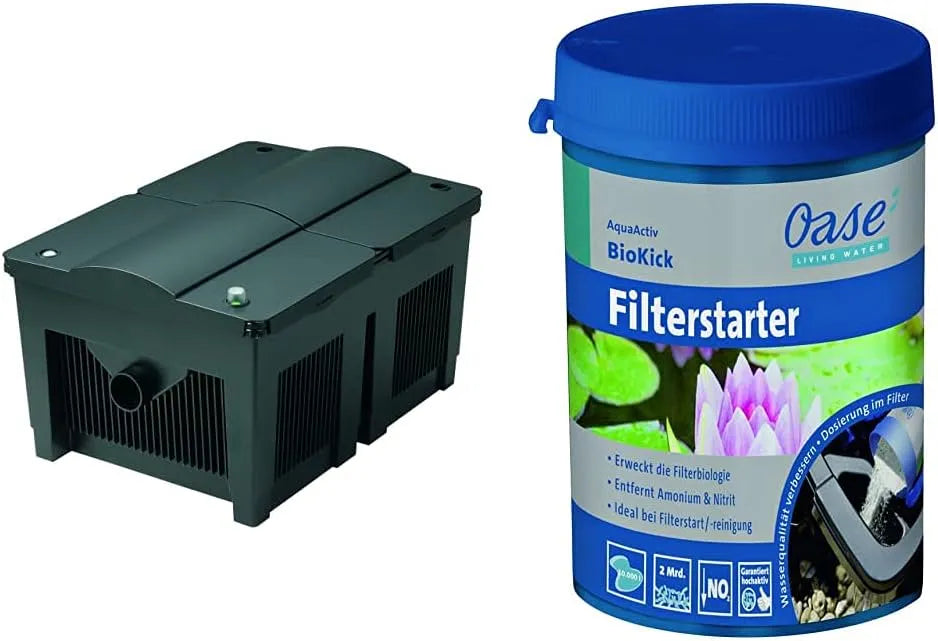 Durchlauffilter BioSmart, Filter für bis zu 36.000 l/h 56641 36000 Oase, Teichbakterien Starterbakterien für Fischteich Gartenteich Schwimmteich