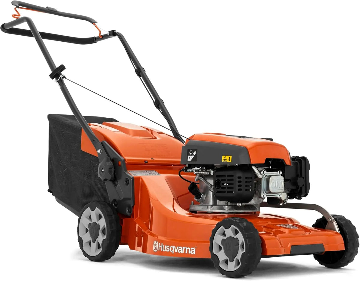 Husqvarna Rasenmäher LC 247, Leistung 2,2 kW Motor, 47 cm Schnittbreite, Fassungsvermögen 55L Fangbox, Benzin, zentrale Höhenverstellung