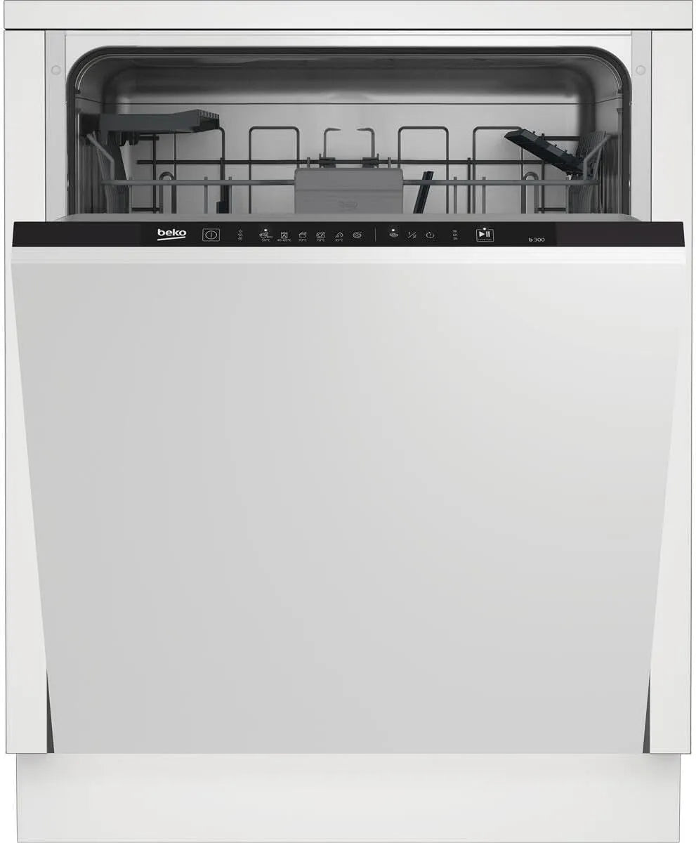 Beko Geschirrspüler BDIT16430, XL-Einbau 60 cm vollintegriert, für 14 Maßgedecke, 3 Spülebenen, 5 Temperaturen, 6 Betriebsprogramme, halbe Beladung