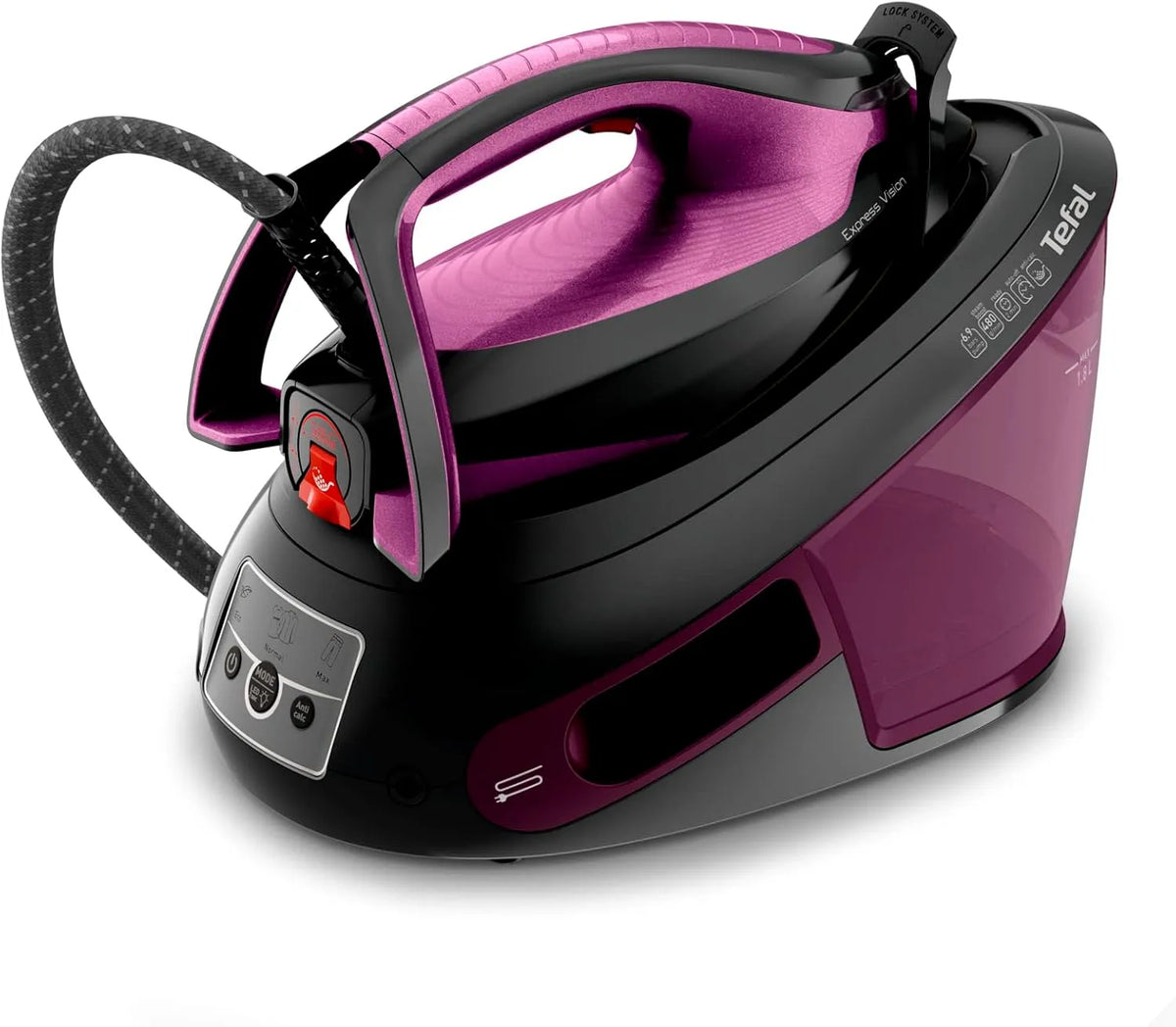 Tefal Modell, Fassungsvermögen 1,8 L Wassertank 9-Bar-Druck SV8152, 480g/Min, Dampfstoß: 480g, Smart Temp-Technologie, LED Beleuchtung, lila