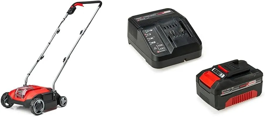 Einhell Akku-Vertikutierer GC-SC 18, Spannung 18 V, 3-stufige Arbeitstiefeneinstellung, Brushless, Akku-Vertikutierer /28 Li Power X-Change