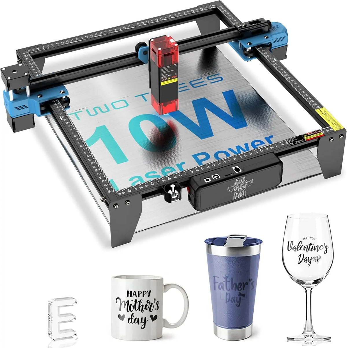 Modell TTS-10 30000mm TTS 10 PRO, 30000mm/min, 0.06mm Laserspot 30000mm, Maße 300x300mm, Lasergravur Maschine, Lasergravierer für Holz, Laser Cutter