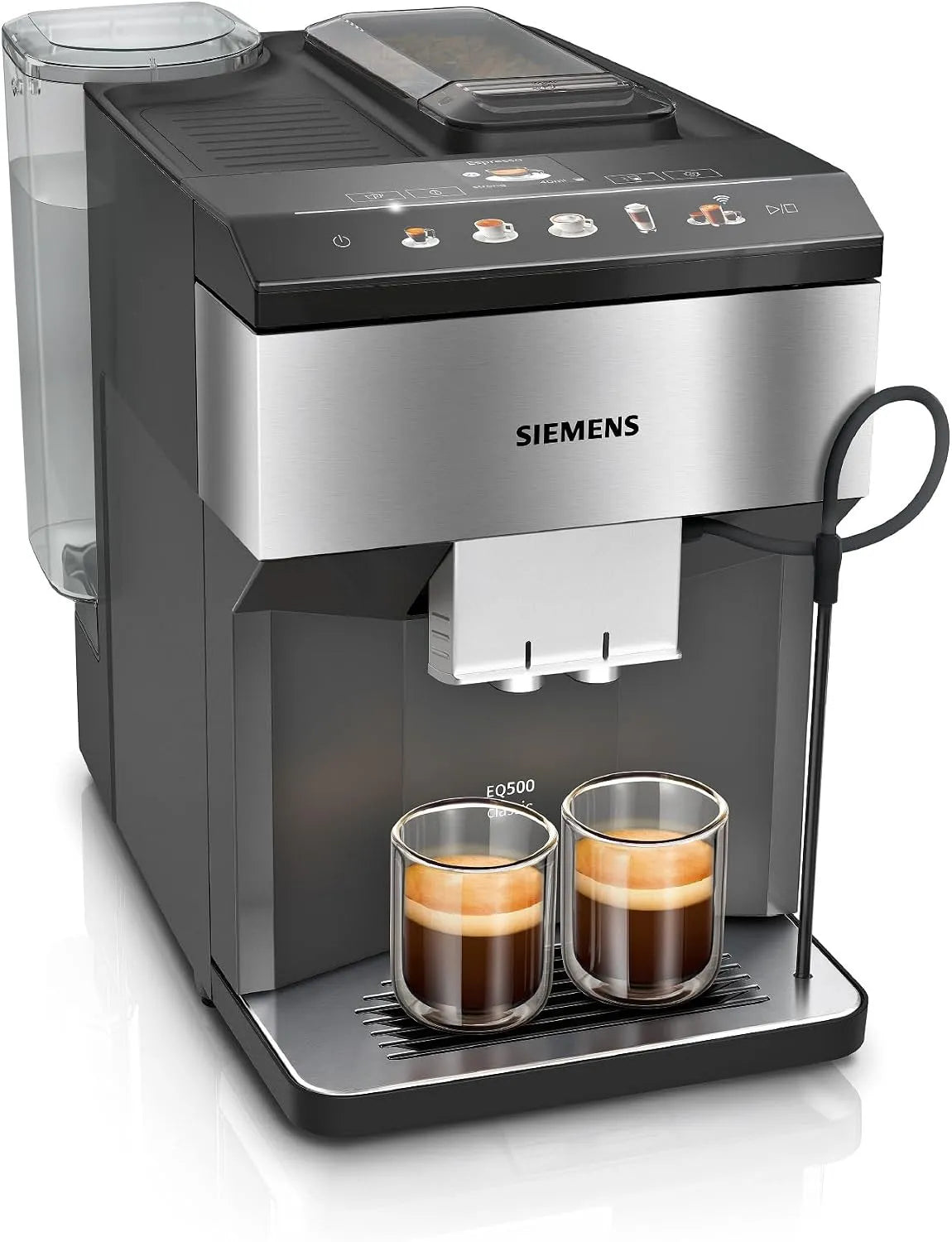 Siemens Kaffeevollautomat EQ500 TP516DX3, Leistung 1500 W, classic, App-Steuerung, viele Kaffeespezialitäten, integr. Milchbehälter, Edelstahl