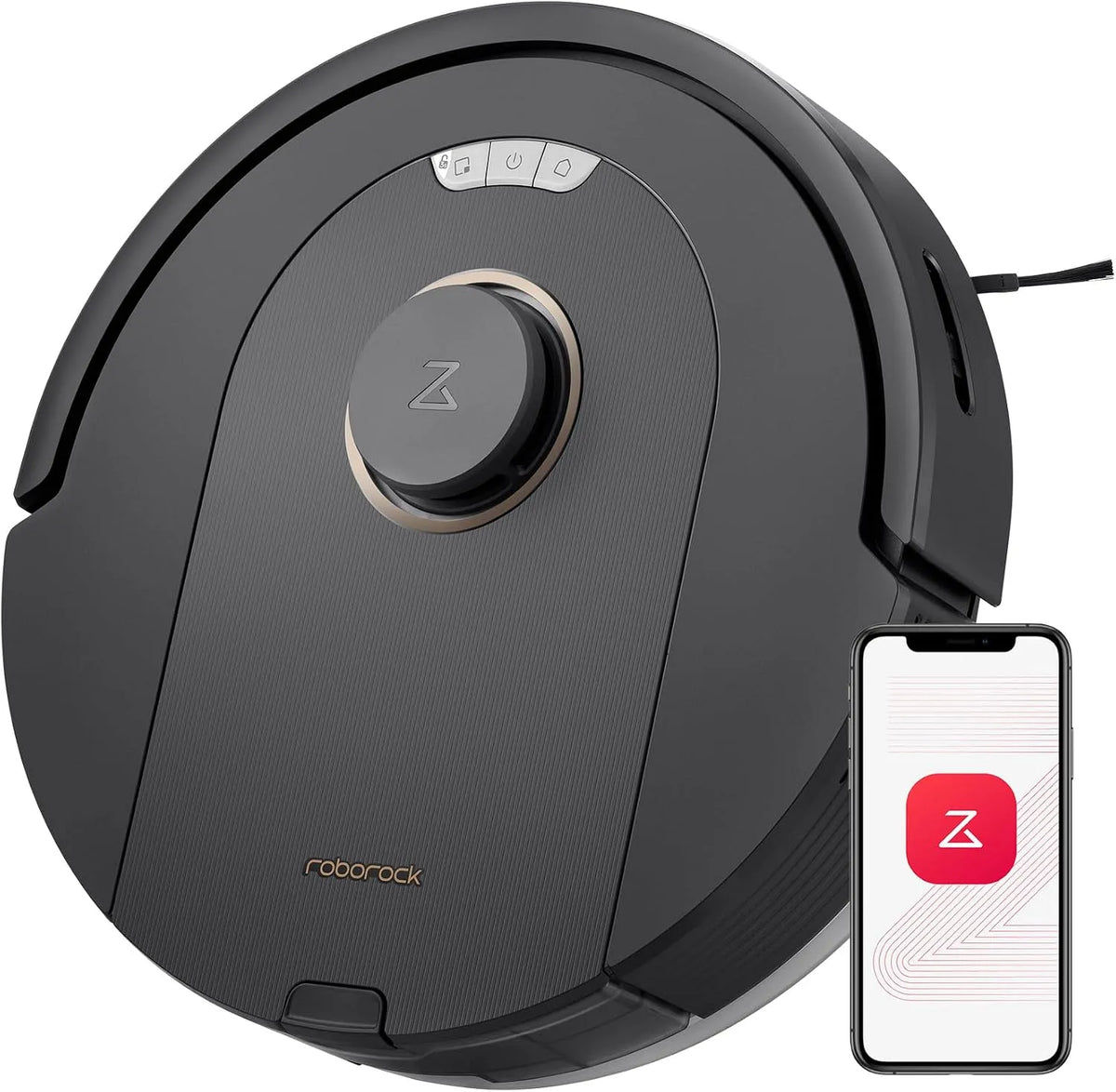 Roborock Saugroboter, Staubsauger Wischroboter PreciSense-LiDAR-Navigation Teppiche Tierhaare App, Fassungsvermögen 770mL Staubbehälter, Alexa