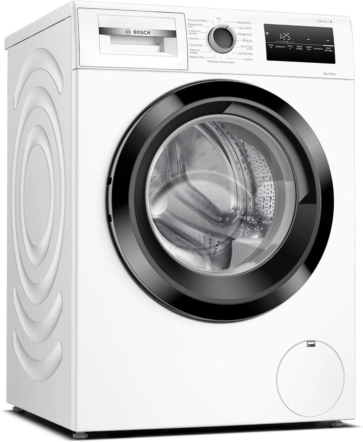 Bosch Waschmaschine WAN28K43 1400, Serie 4, Frontbeladung mit 8kg Fassungsvermögen, Breite 60cm, Hygiene Plus, UpM, EcoSilence Drive, Speed Perfect