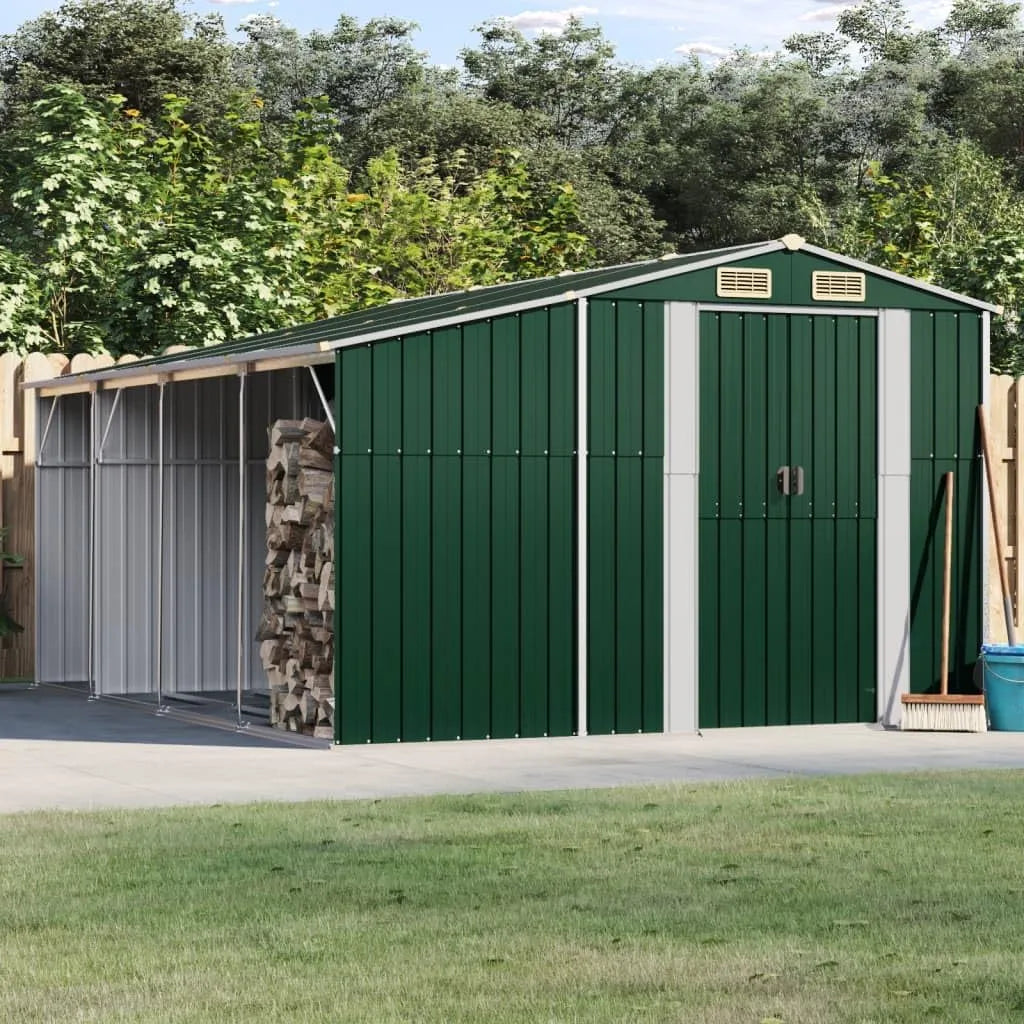 Gerätehaus SECOLI, mit Schrägdach Metallunterstand Fahrradgarage Metall Unterstand Wetterfest