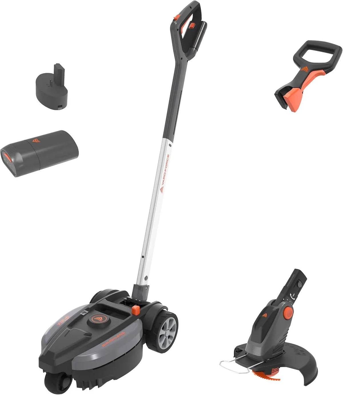 Rasenmäher F23BN, YARD FORCE 12V iFlex Akku & Rasentrimmer Bundle LM, 4.0 Ah Lithium-Ionen Akku, bis zu 50 qm, 23cm Schnittbreite
