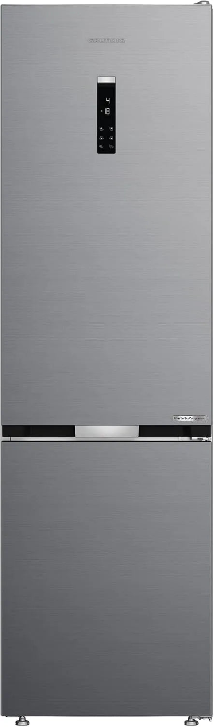 Grundig GKPN LXP 66930, Fassungsvermögen 355 l Gesamtnutzinhalt, Inverter Eco Motor, Freistehende Kühl, Gefrierkombination, VITAMINZone