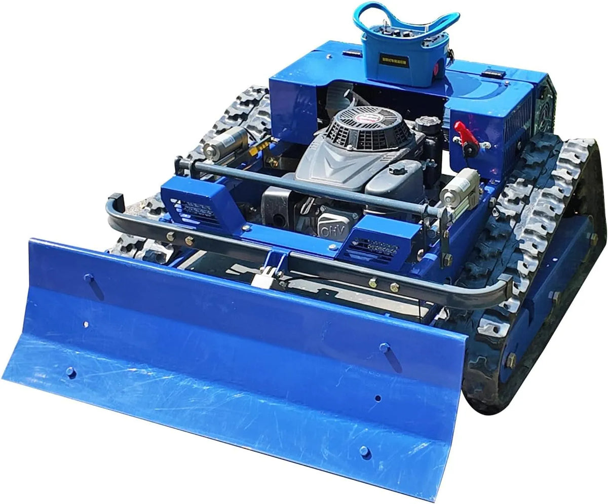 Rasenmäher 4WD 2-15cm Ferngesteuerter, Mähroboter 100% Steigung, 45°, Schnitthöhe, Modèle Avec Chasse-Neige