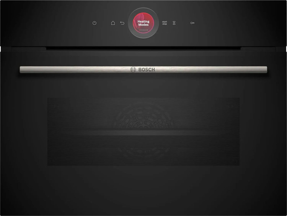 Bosch Backofen CBG7741B1, Maße 60 x 45 cm, Pyrolyse und Hydrolyse Selbstreinigung, Automatikprogramme, in Schwarz, Made in Germany, Air Fry