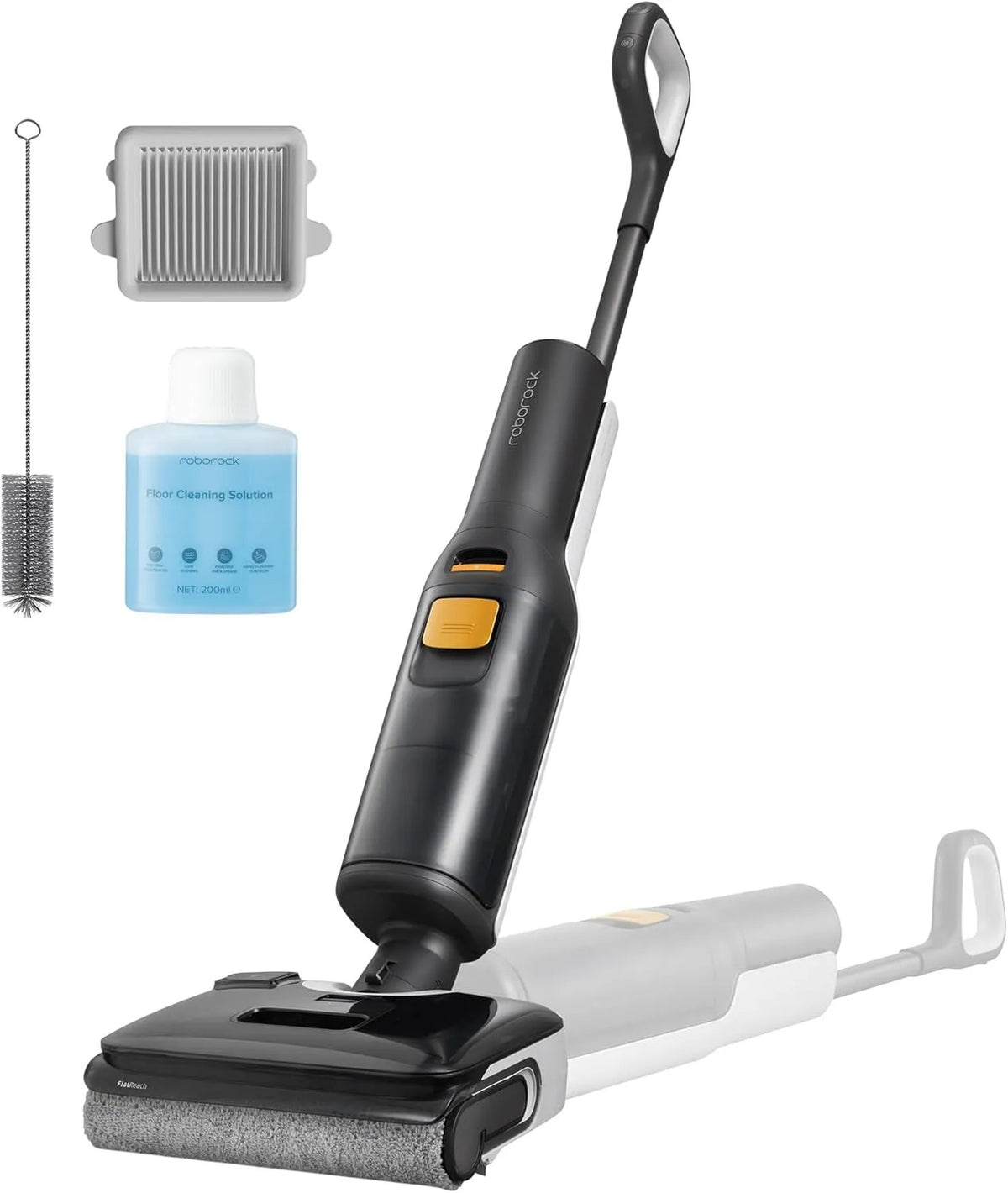 Roborock Nass- und Trockensauger F25, Kabelloser Staubsauger und Mopp in einem mit 20.000 Pa, 180° Flach absenkbar, BX, kein Verheddern