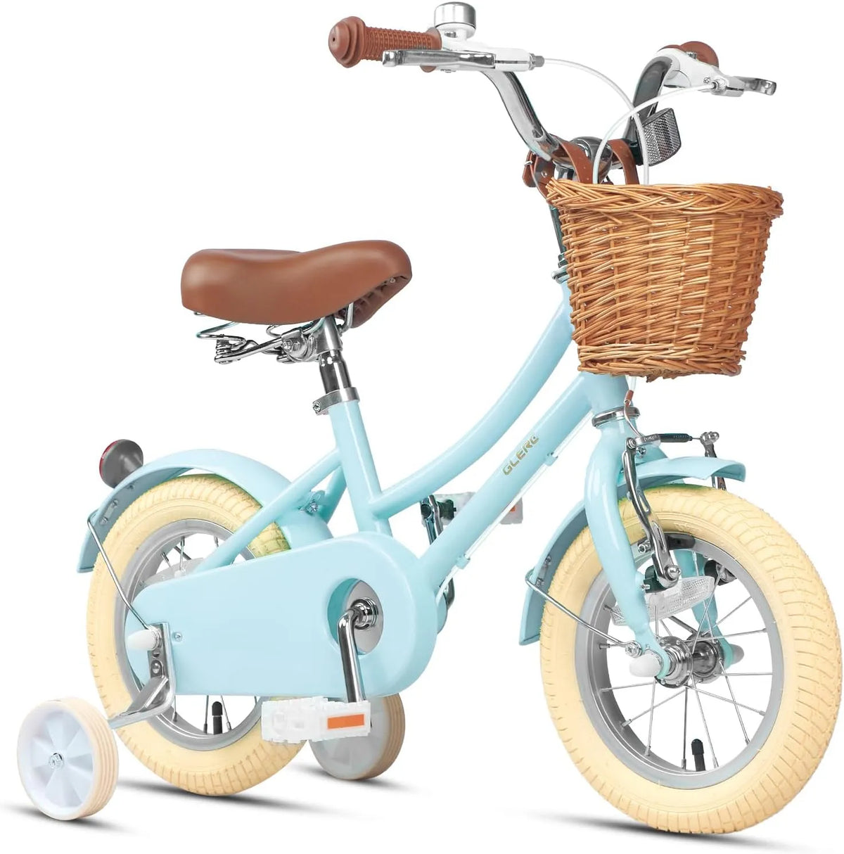 Fahrrad, Glerc 12-20 Zoll Kinderfahrrad mit Korb, für Jungen und Mädchen im Alter von 3 bis 12 Jahren, mit Klingel und Stützrädern, erhältlich.