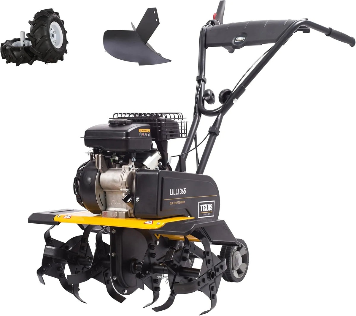 Motorhacke 365TG TEXAS Gartenfräse Motorhacke, 40-60 cm Arbeitsbreite, 26 cm Tiefe, 1400 Watt, 1,9 PS, Vorwärts- und Rückwärtsgang