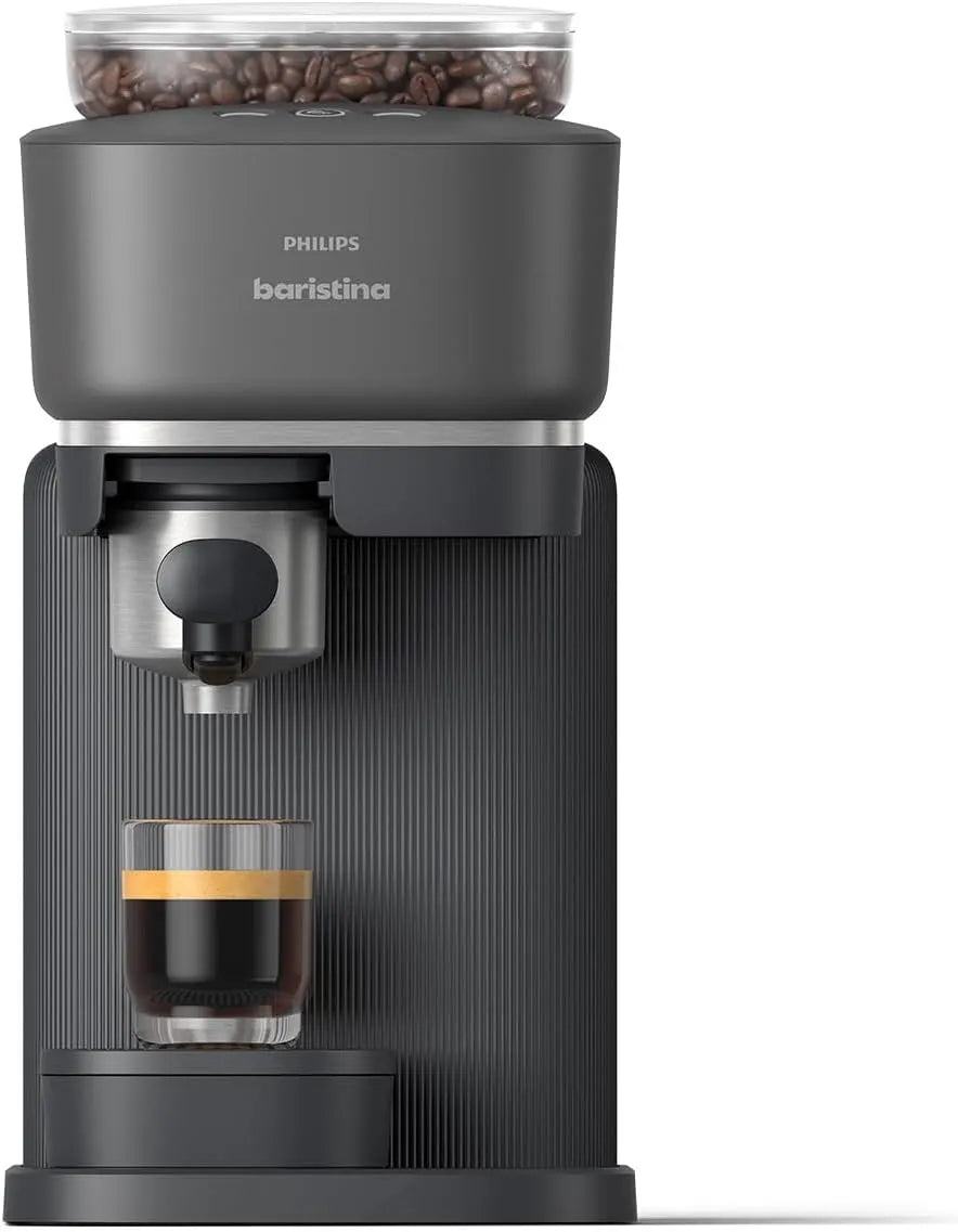 Philips Espressomaschine 16-bar-Pumpendruck BAR300/60, Kompakte Kaffeemaschine, Baristina, Real Espresso, made simple, automatisches Mahlwerk