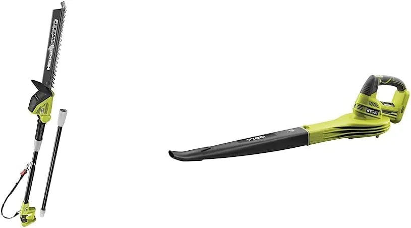Ryobi Heckenschere OPT1845 OBL1820S, Luftmenge 2,6 m³/min, Spannung 18 V, Luftgeschwindigkeit 245 km/h, ohne Akku & Ladegerät im Karton, Akku-Teleskop