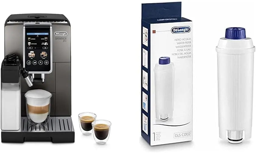 De'Longhi Kaffeevollautomat ECAM380.95.TB DLSC002, Dinamica Plus, mit LatteCrema Milchsystem + Original Wasserfilter