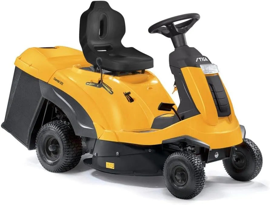 Stiga Combi 372 Aufsitzmäher, 72 cm Mähdeck ST 400, 414cc Motor, Fassungsvermögen 170L Grasauffangbehälter, hydrostatisches Getriebe
