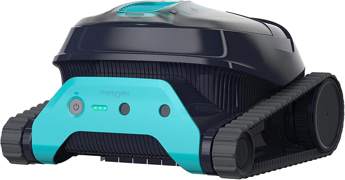 Poolroboter 2.5h, Dolphin Liberty 400 Poolreiniger Akku mit Aufladen, Wand und Wasserlinie für Einbaupools bis 10m, Ultrafein-Filter, Boden