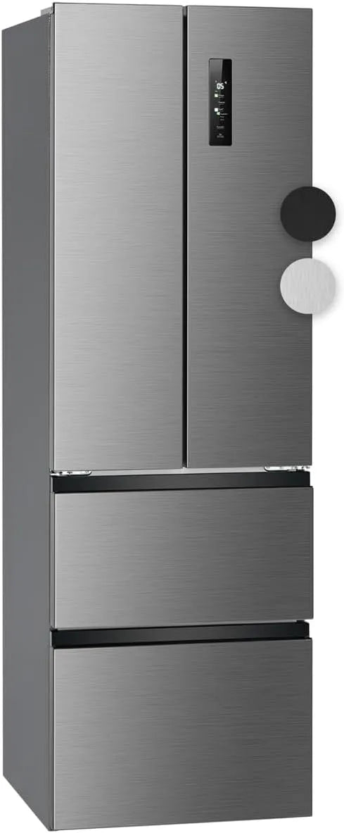 Bomann Kühlschrank KG 7354, French Door No Frost, Side by Side mit MultiAirflow-System, mit Gefrierfach 400L, Edelstahl