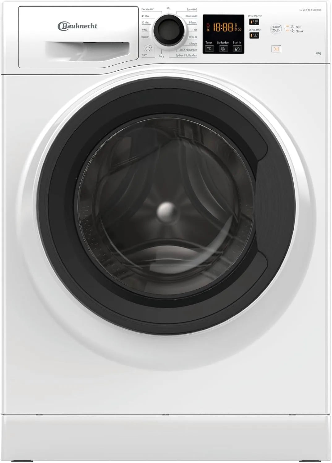 Bauknecht Waschmaschine 7A2JGS 1400, Gewicht 7 kg, Kurzprogramme 30/45 Min, Anti-Allergie & Flecken 40°, WM BK, Energieklasse A