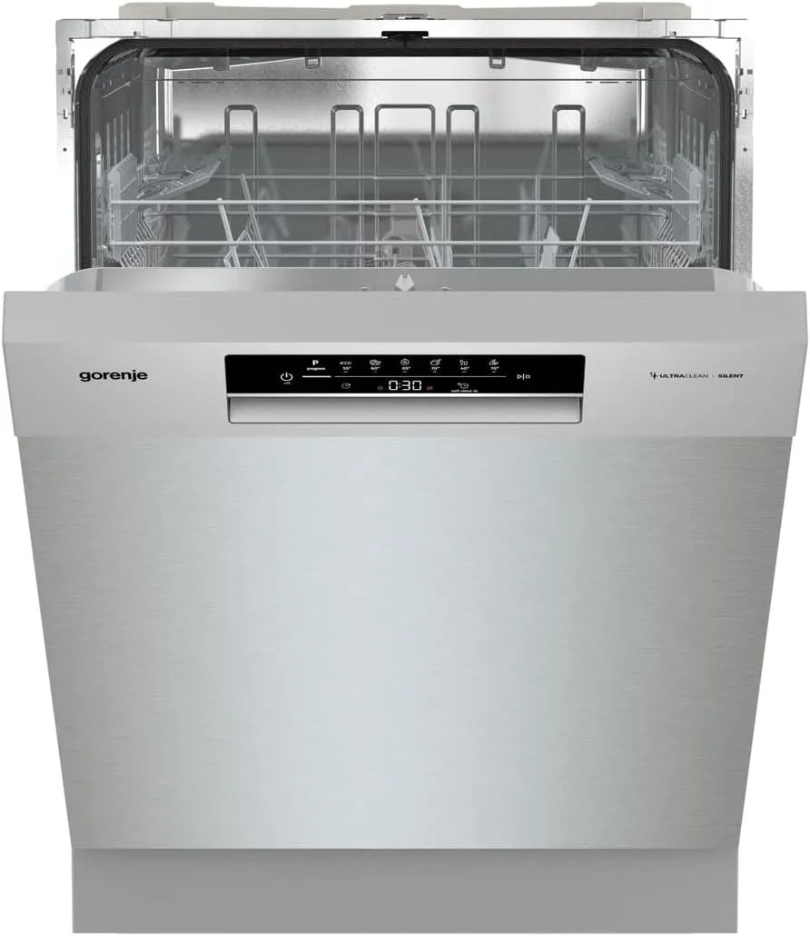 Gorenje Geschirrspüler GU642E90X, 13 Maßgedecke, Memory Funktion, Unterbaugerät, Höhenverstellbar, EEK: E, 59,9 breite, 6 Betriebsprogramme