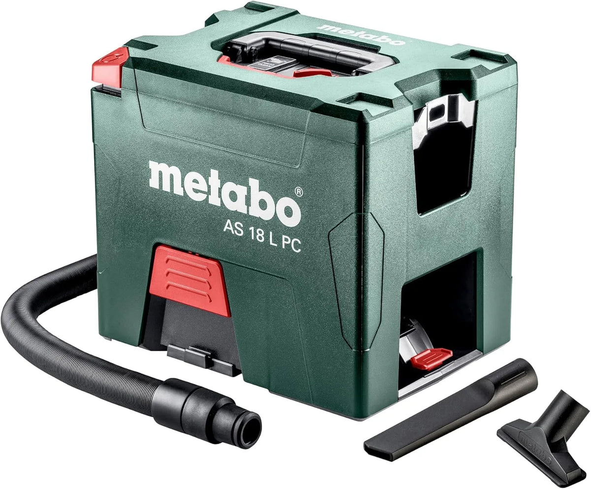 Metabo Akku-Sauger PC AS 18 L 602021850, Spannung 18 V, Boost- und Eco-Modus, Sauger mit manueller Filterabreinigung, Ohne Akku und Ladegerät