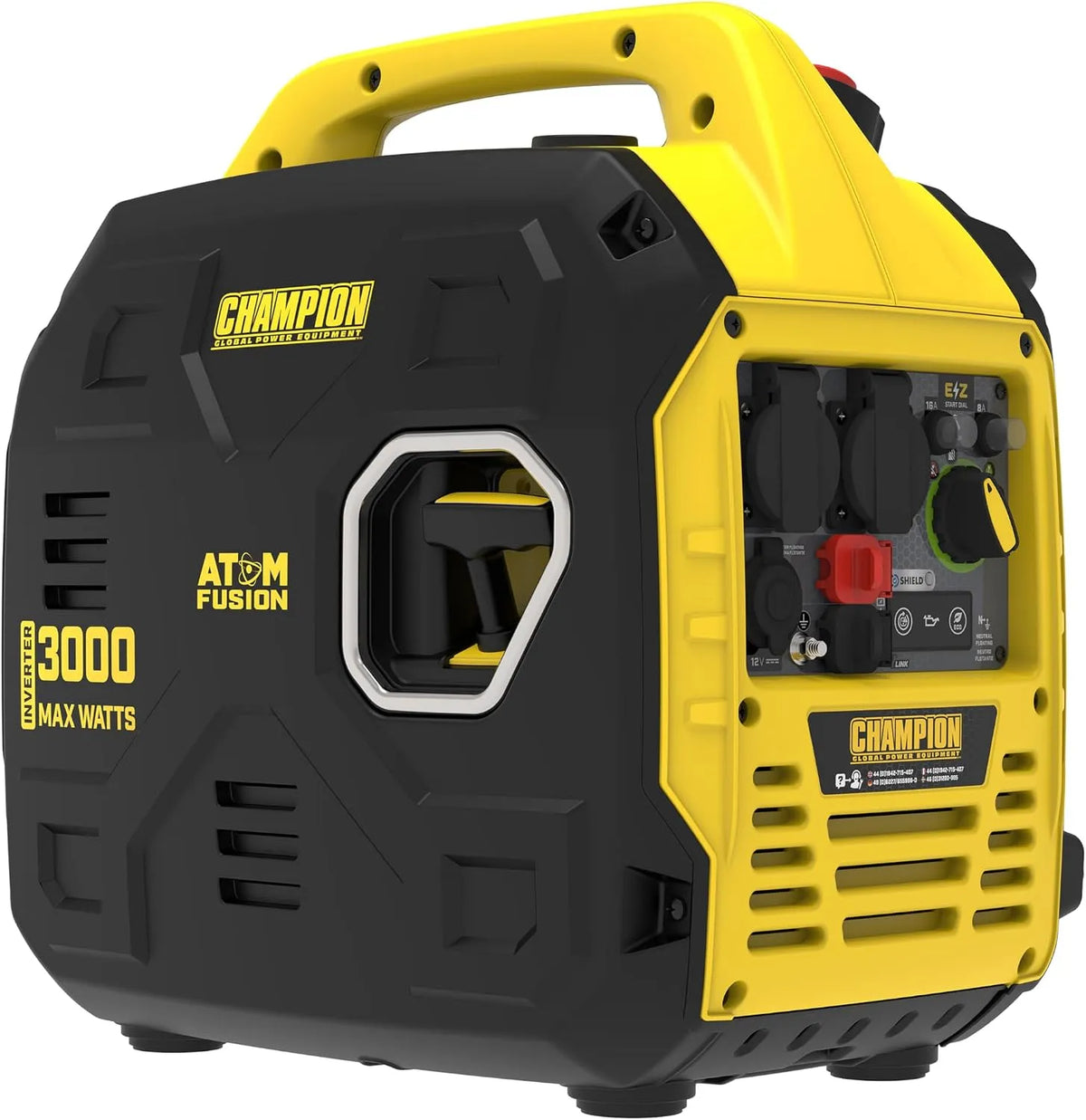 Modell Equipment Strominverter 93001i-EU Champion Power, max. Leistung 3000 W, Laufzeit bis zu 11,5 Stunden, tragbarer Inverter, extrem leise
