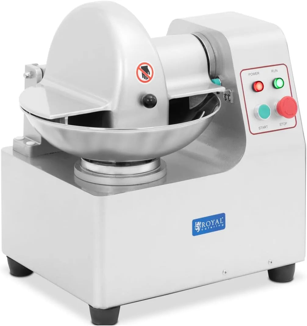 Küchenmaschine RCBC-5V3 1360, min 5 L 550 W Edelstahlschüssel Küchenkutter Gastro-Kutter, Royal Catering Tischkutter U