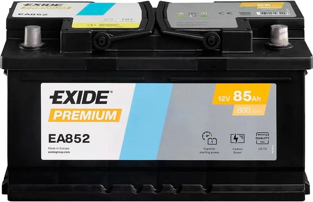 Exide Modell Carbon Boost 85Ah 800A Autobatterie, Neues EA852