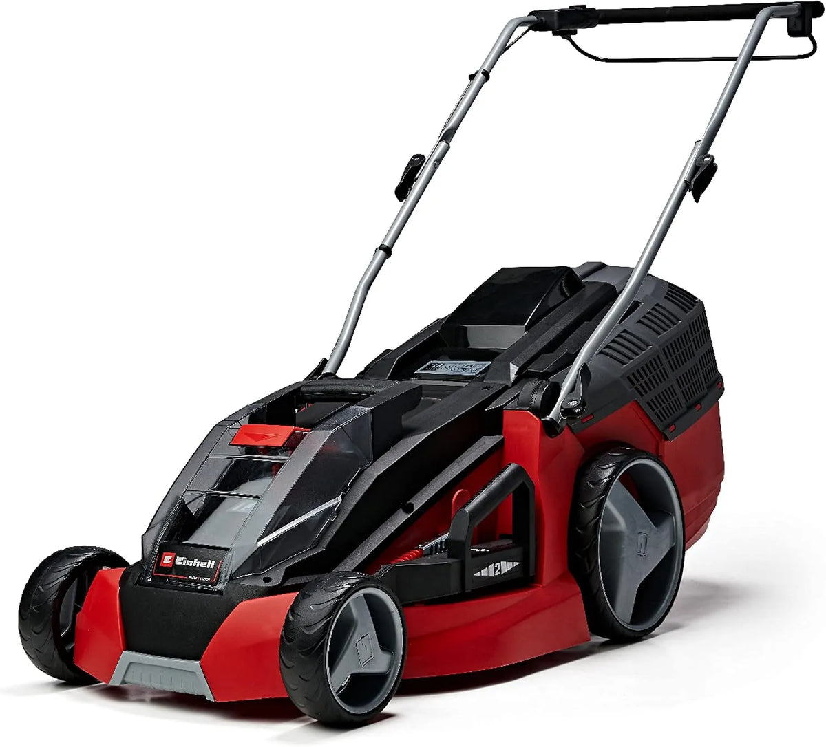 Einhell Rasenmäher, Akku GE-cm 43 Li M Kit Power X-Change, 25-75 mm Schnitthöhe, Spannung 36V, bis 600 m², Fassungsvermögen 63L Fangkorb, Brushless