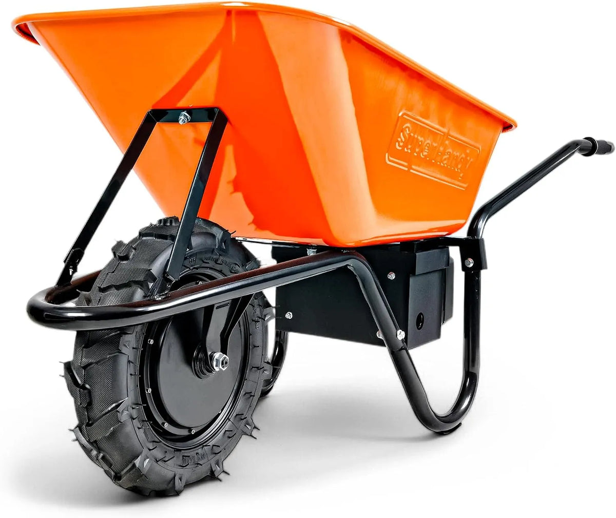 Schubkarre SuperHandy Elektrische, Gewicht 150 kg Kapazität, 2 Ah Li-Ion-Akku, Material- und Abfalltransport, Spannung 48 V, Fassungsvermögen 75 l