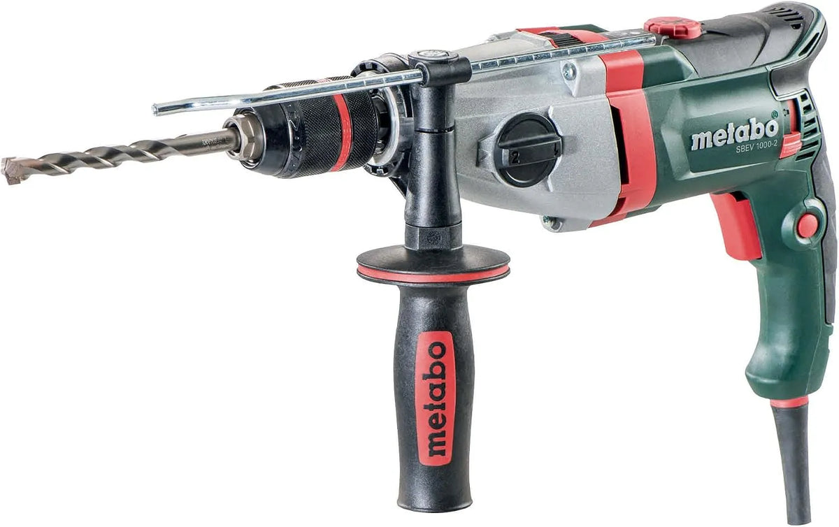 Metabo Schlagbohrmaschine -2, 4 m Kabellänge SBEV 1000 1000-2 600783500, Mit konstanter Drehzahl unter Last zum vielseitigen Bohren
