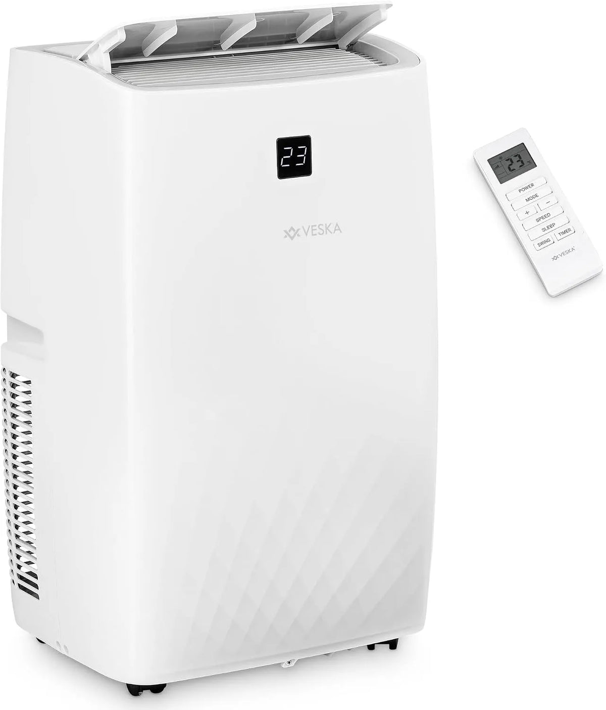 Klimaanlage 4in1 24h-Timer, Mobil 12000 BTU, 3.500 Watt, Mobiles Klimagerät mit WiFi, App Monoblock Kältemittel, Fernbedienung, Luftentfeuchter