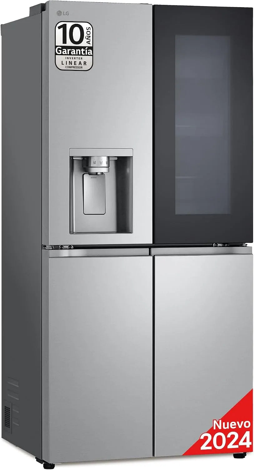 LG Kühlschrank GMG861MBAE, Smart Inverter Kompressor, Fassungsvermögen 508 L, InstaView SLIM Multi-Door, Energieklasse E, mit Gefrierfach, Eis