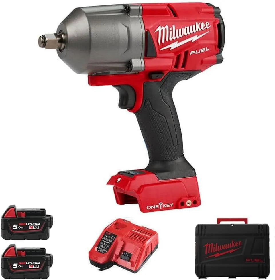 Milwaukee Modell M18 3/4-Zoll MWM18ONEFHIWF34-502X, M18 ONE-KEY Akku-Schlagschrauber-Kit, Breite 1,9 cm, Spannung 18 V, Multi