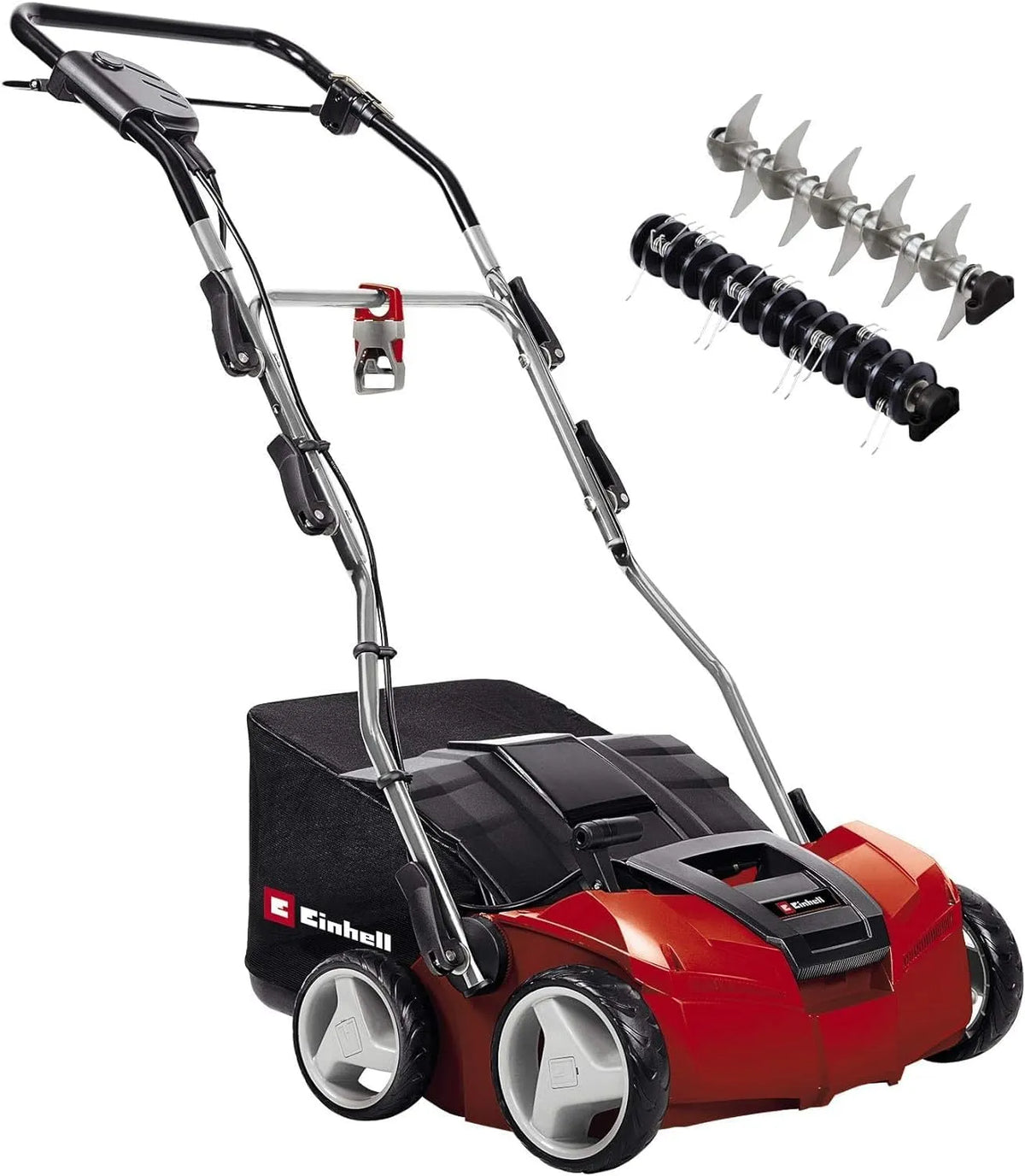 Einhell Modell GE-SA 1435 3-9mm, Elektro-Vertikutierer-Lüfter, 1400W, 35cm Arbeitsbreite, Fassungsvermögen 28L Fangsack, Leistung 1400W