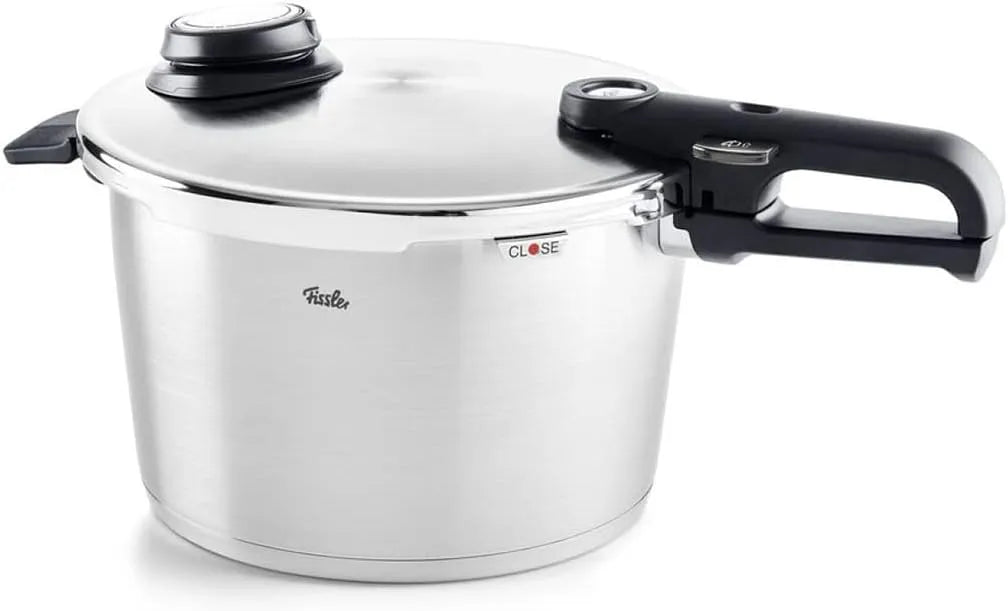 Fissler Vitavit, Fassungsvermögen 8 L, Ø 26 cm, Edelstahl-Dampfkochtopf,4-Garstufen, Schnellkochtopf, inklusive. Einsatz, Made in Germany, Induktion