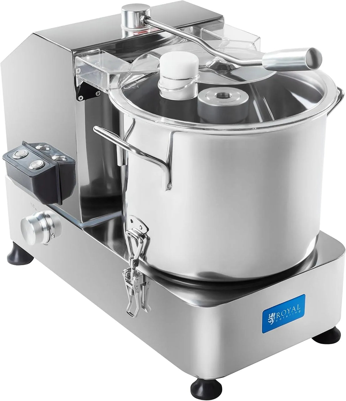 Tischkutter Fleischkutter Küchenkutter Cutter 1100 2800 Royal Catering, Fassungsvermögen 12 L, Leistung 1200 W, Spannung 230 V, min, Edelstahl