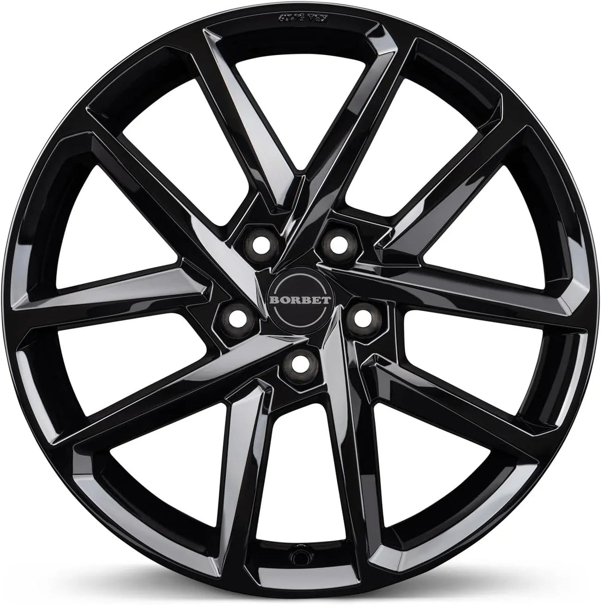 ET45 ID.3 ID.4, 4x Borbet Felgen N 8.0x19 5x112 black glossy kompatibel