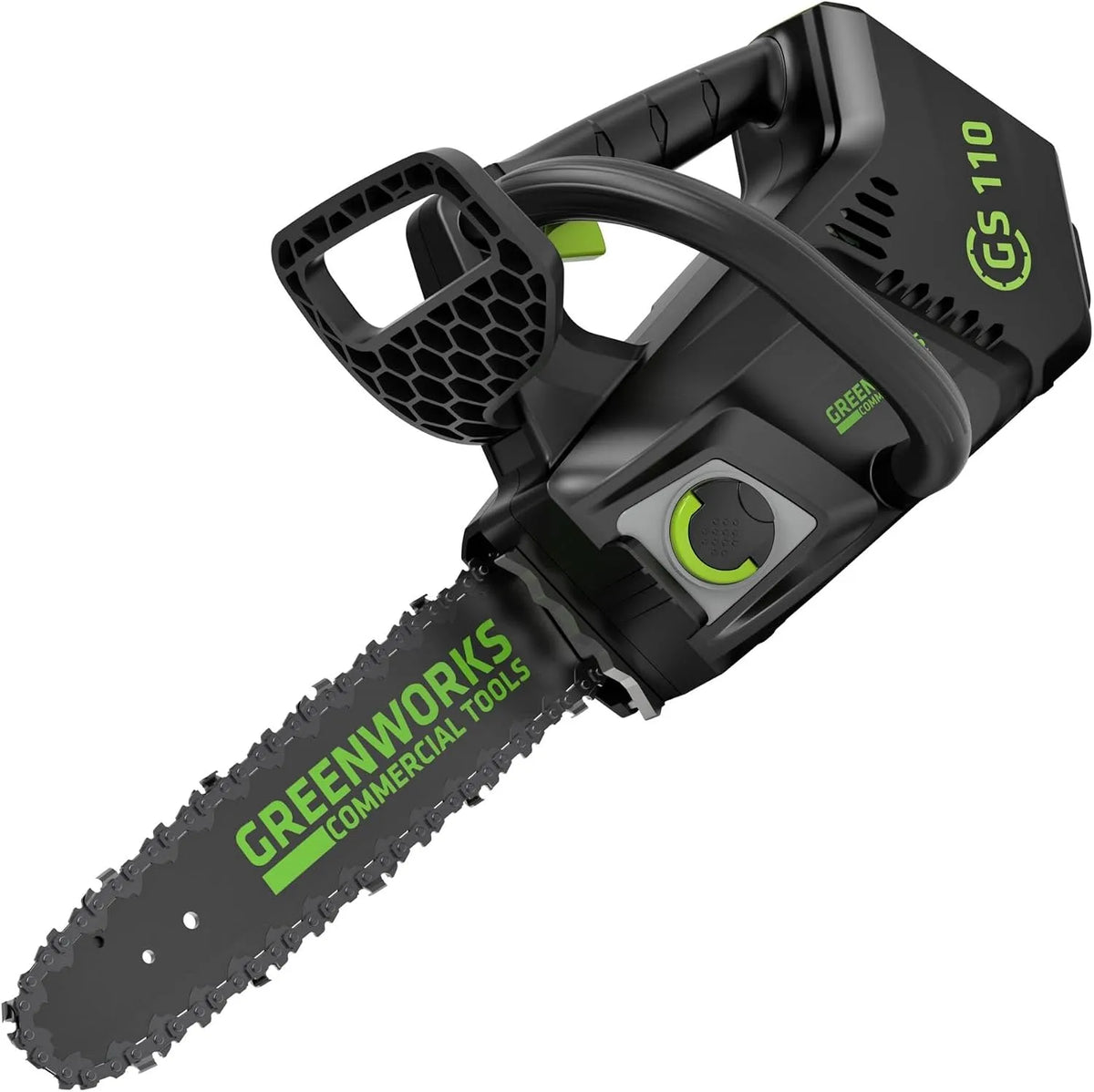 Greenworks Modell GD40TCS, 25 cm Blattlänge, 12 m, s Kettengeschwindigkeit, Akku Kettensäge mit bürstenlosem Motor, Gewicht 2,4 kg