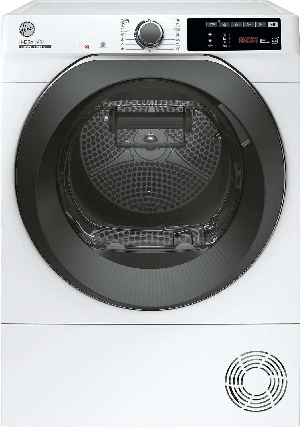 Hoover Wärmepumpentrockner H-DRY500 NDEH11A2TCBEXS-S, I 11kg I Smarte Bedienung I AquaVision I Schuhgestell I Symbolblende