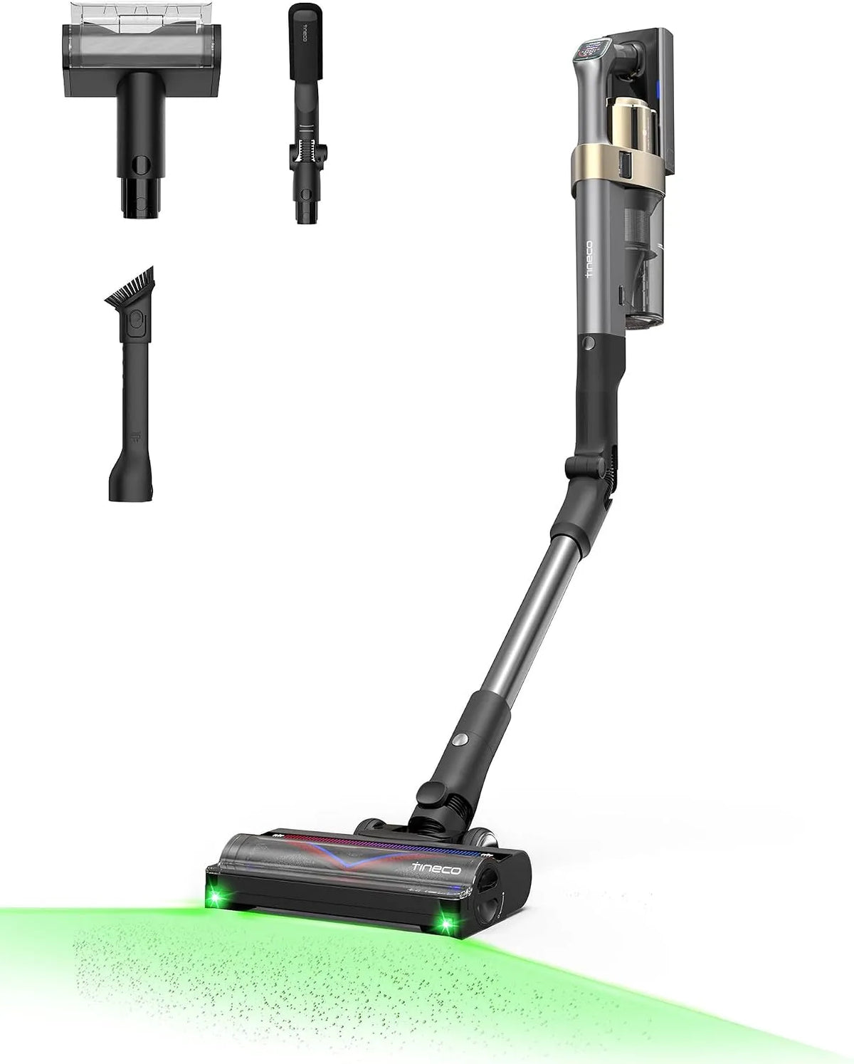 Staubsauger A90S 270AW 3DSense, bis zu 105 Min. Laufzeit, 150° Grünes LED, Tineco Pure ONE Akku, Saugkraft, Master-Bürste, Dreifache Kantenerkennung