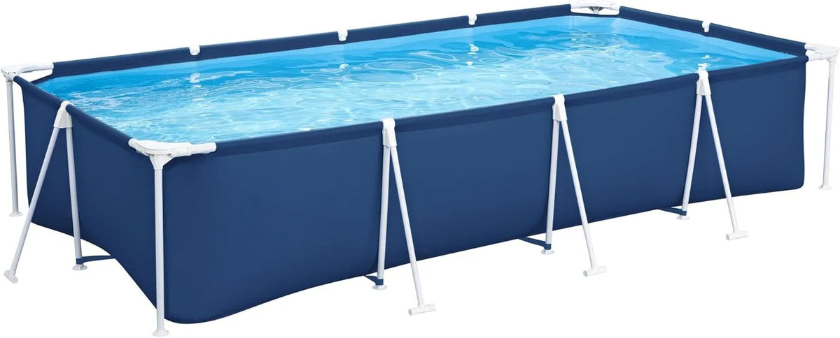 Bestway Pool, Steel Pro, 4,0 m, Aufstellpool mit Metallrahmen, Familien-Außenpool