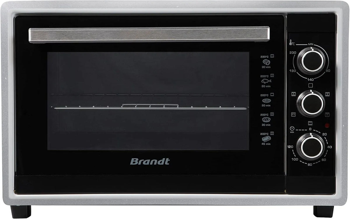 Backofen FC4200MS Brandt Mini, Fassungsvermögen 42 l, Leistung 1800 W, 240 °C, 5 Kochpositionen, multifunktional, Doppelglastür, Zubehör: Backblech