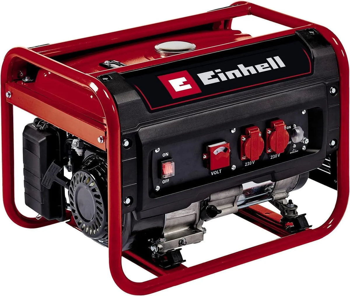 Einhell Stromerzeuger TC-PG 25 4-Takt-Motor, E5, max. 2400 W, Fassungsvermögen 15 L Tank, 2100 W Dauerleistung, 2x 230 V, AVR-Funktion, Benzin