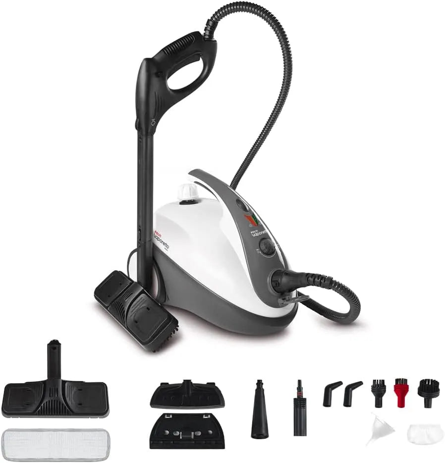 Polti Dampfreiniger PTEU0267, maximal Druck 3,0 bar, Leistung 1800 W, Aufheizzeit: 8 Min, Heizkessel aus Edelstahl, weiss, Maße 39 x 25 x 29 cm