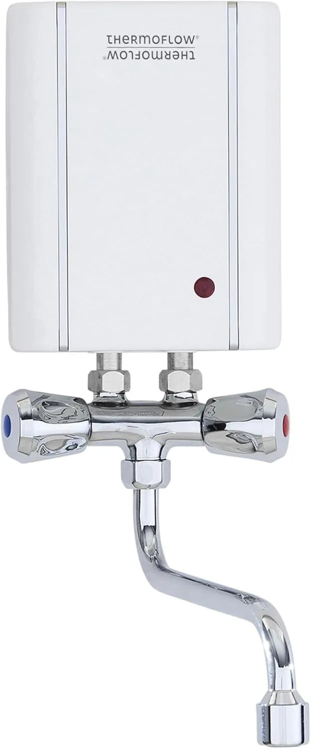 Modell 3 Klein-Durchlauferhitzer 5Arm Thermoflow Elex, Spannung 230 V, 2 L/min, Warmwasser bis 25 °C, G 3/8' Anschluss, für Waschbecken & Küchenspülen