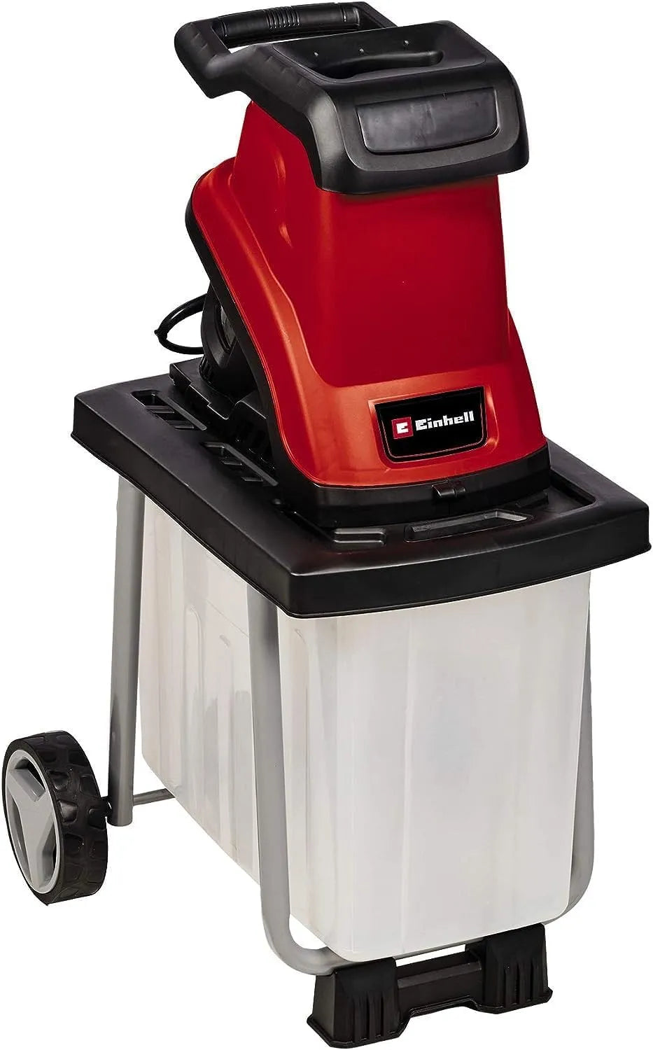 Einhell Elektro-Messerhäcksler GC-KS 2540 CB, Max. 40 Mm Aststärke, Leistung 2.500 W, Fassungsvermögen 55 L Fangbox, 2 Wendemesser Aus Stahl, Stopfer