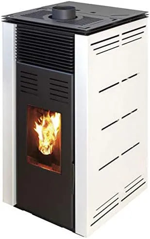 JOIMA, Weiß, Pelletofen ohne Strom Natur Style Modell 8 kW