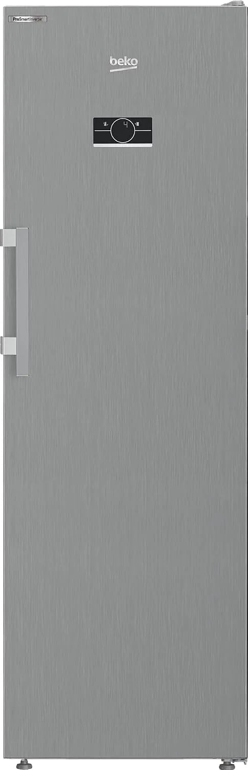Beko Kühlschrank B7RMLNE446ZXP, 35 dB, wechselbarer Türanschlag, Edelstahl-Look, Fassungsvermögen 365 l Gesamtrauminhalt, Vollraum, AeroFlow
